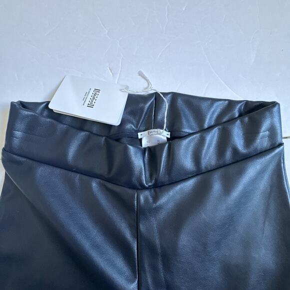 Wolford New Estella Navy Faux Leather Leggings size 36/ US 6 - Picture 6 of 12